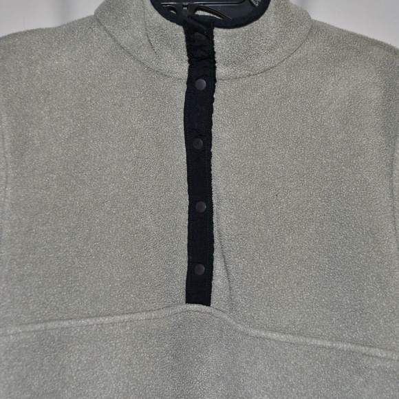 Vintage L.L. Bean Fleece Army Green Pullover - Picture 5 of 6